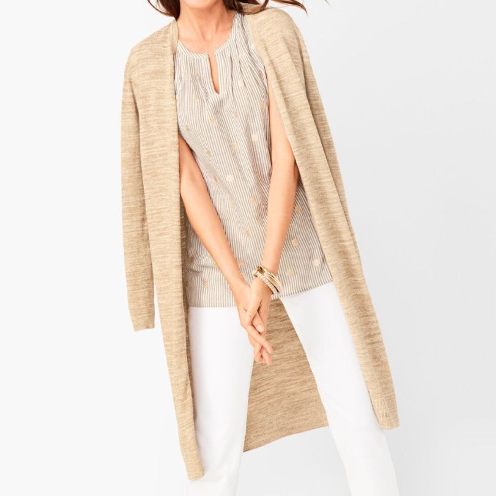 Talbots Lightweight Duster Longline Cardigan Size… - image 3
